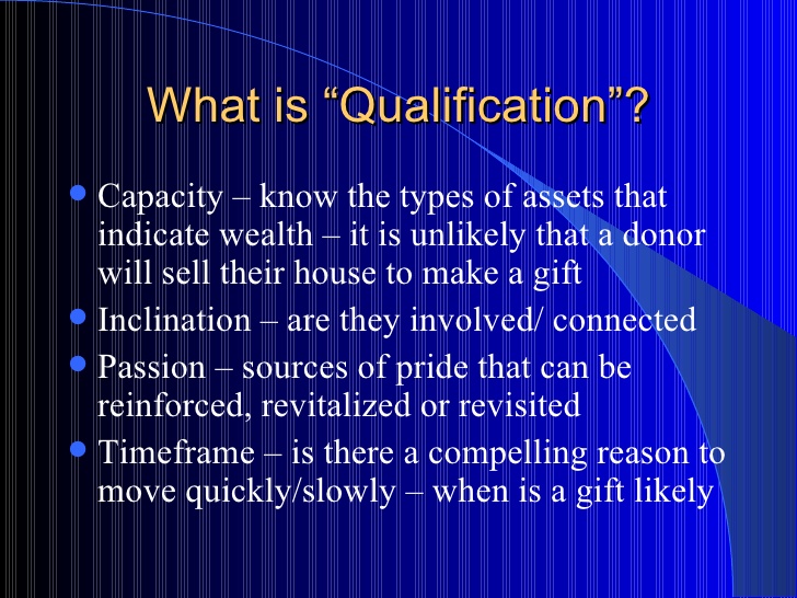 What Does Qualification Mean