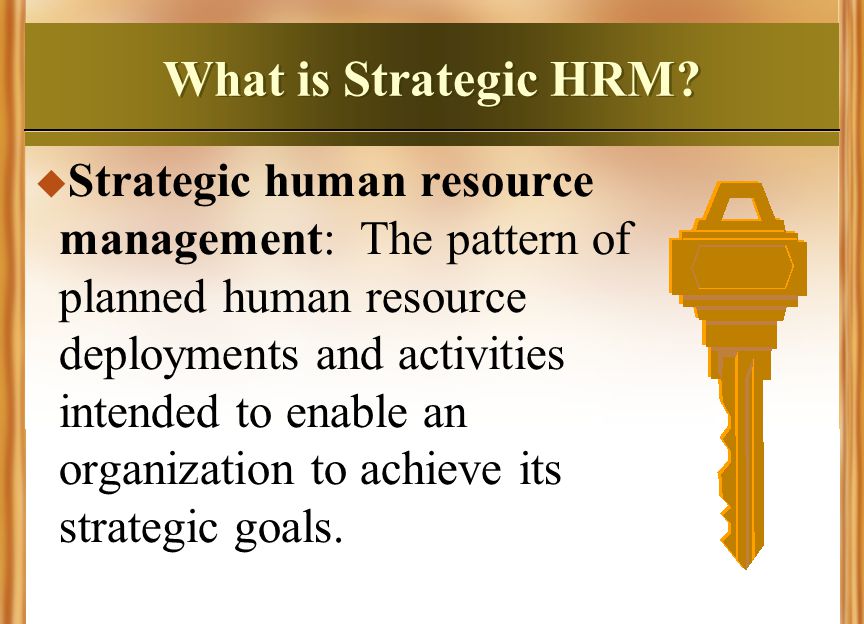 🌈 Strategic hrd definition. Definition Of Strategic Human Resource